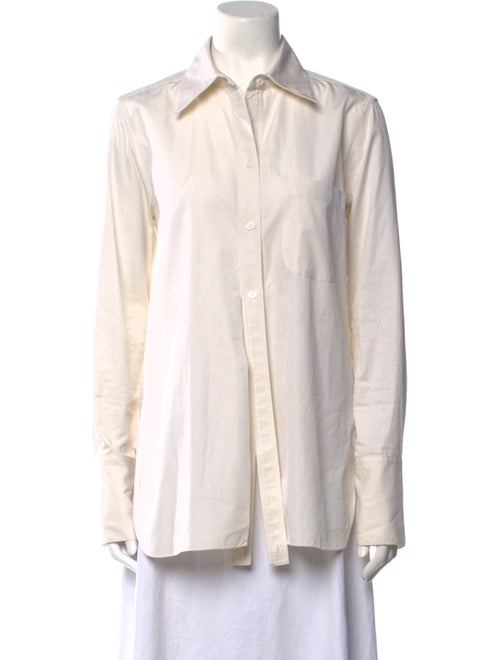 Peter Do Long Sleeve Button-Up Top