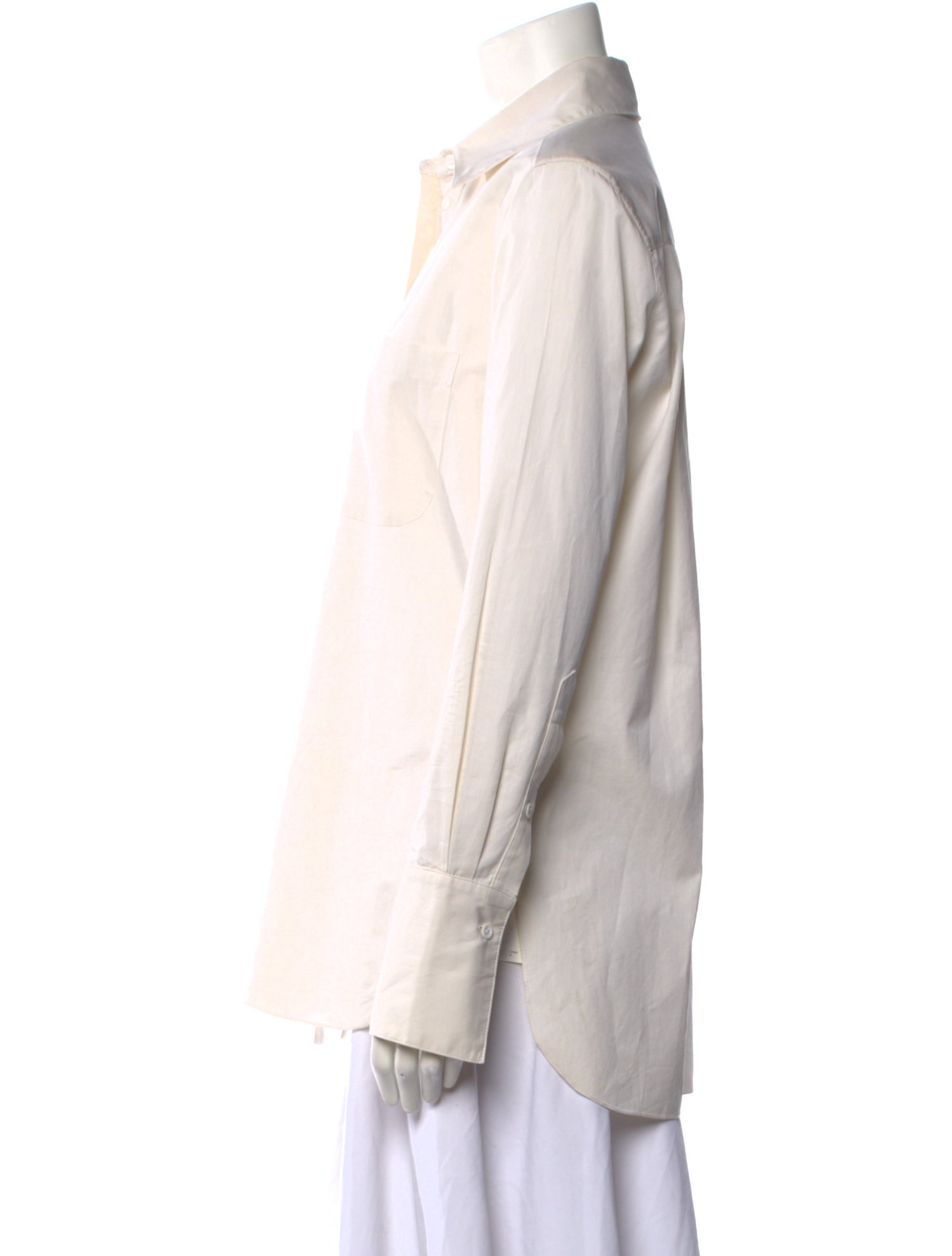 Peter Do Long Sleeve Button-Up Top