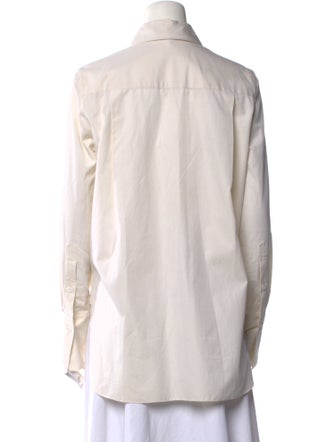 Peter Do Long Sleeve Button-Up Top