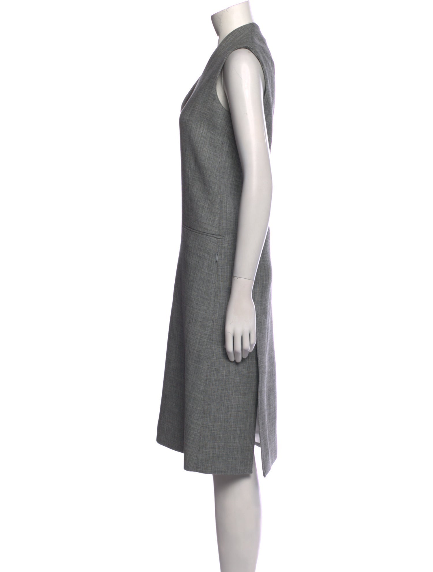 Peter Do V-Neck Midi Length Dress