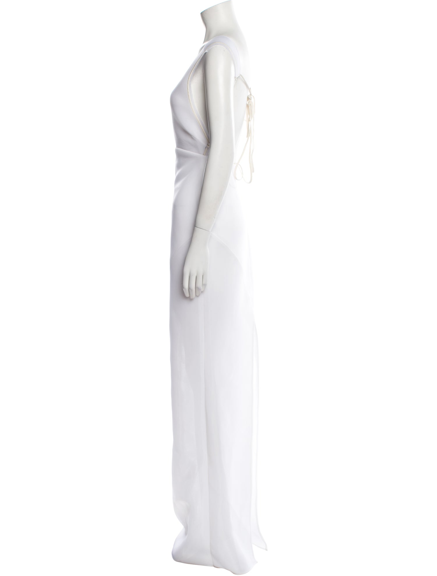 Peter Do Scoop Neck Long Dress