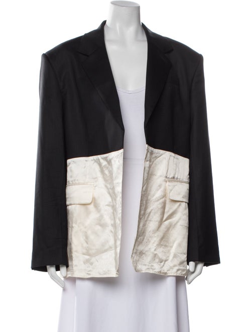 Peter Do Virgin Wool Colorblock Pattern Jacket