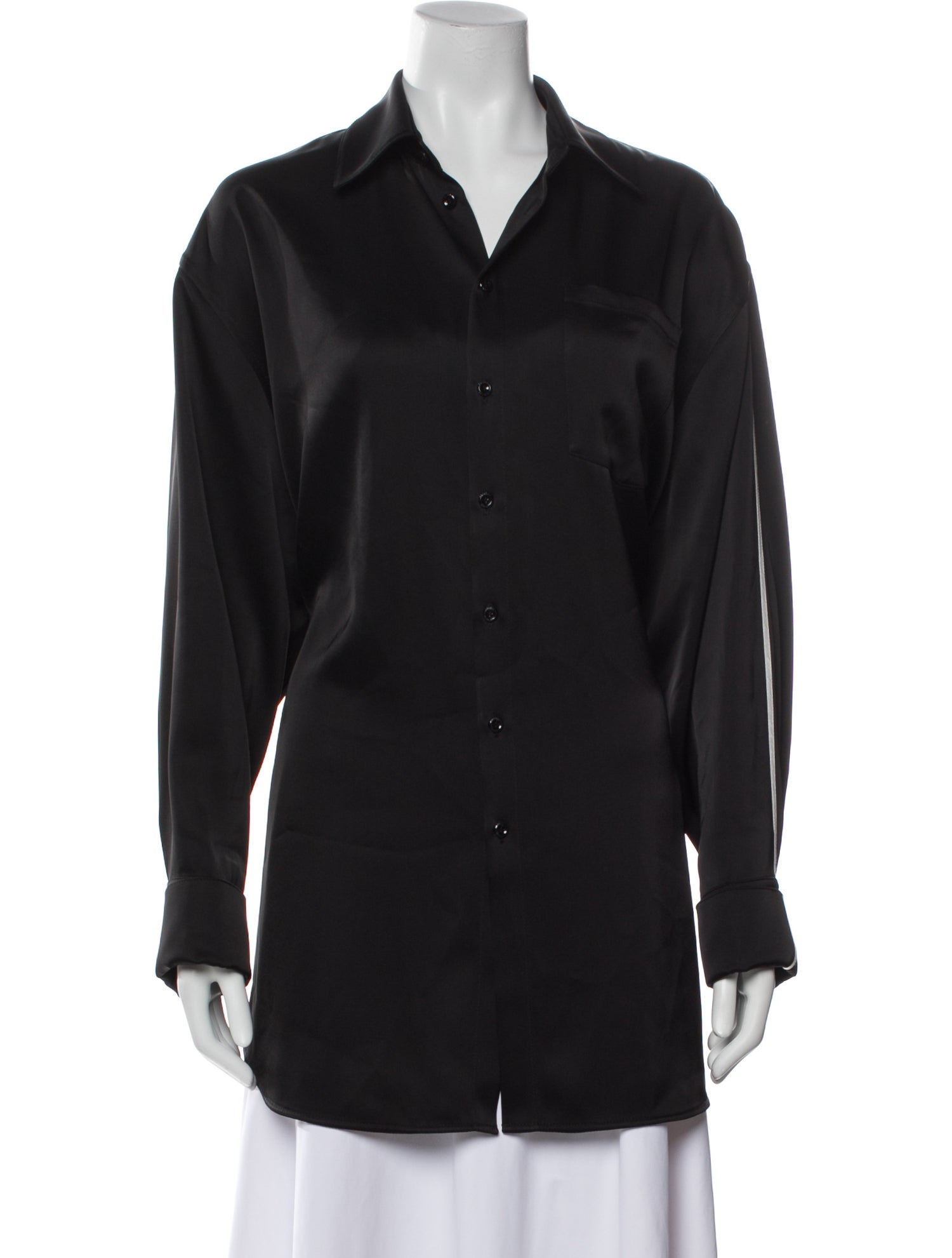 Peter Do Long Sleeve Button-Up Top
