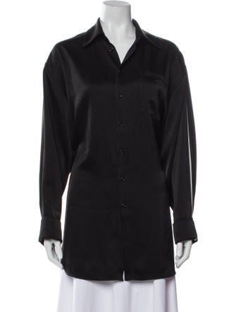 Peter Do Long Sleeve Button-Up Top