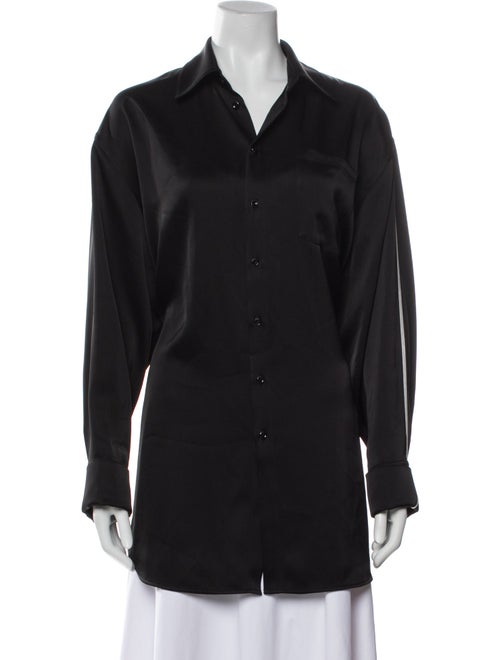 Peter Do Long Sleeve Button-Up Top
