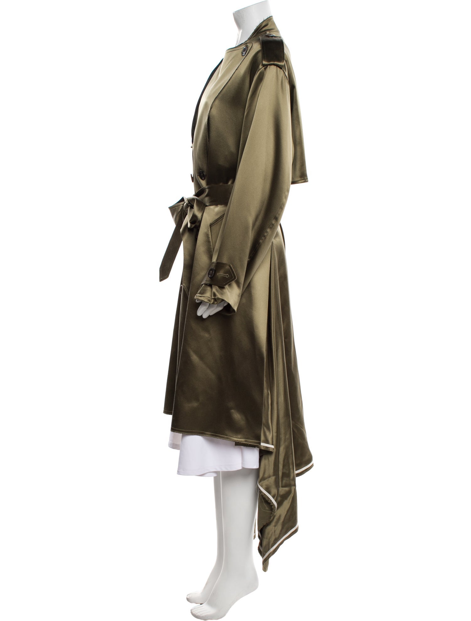 Peter Do Silk Trench Coat