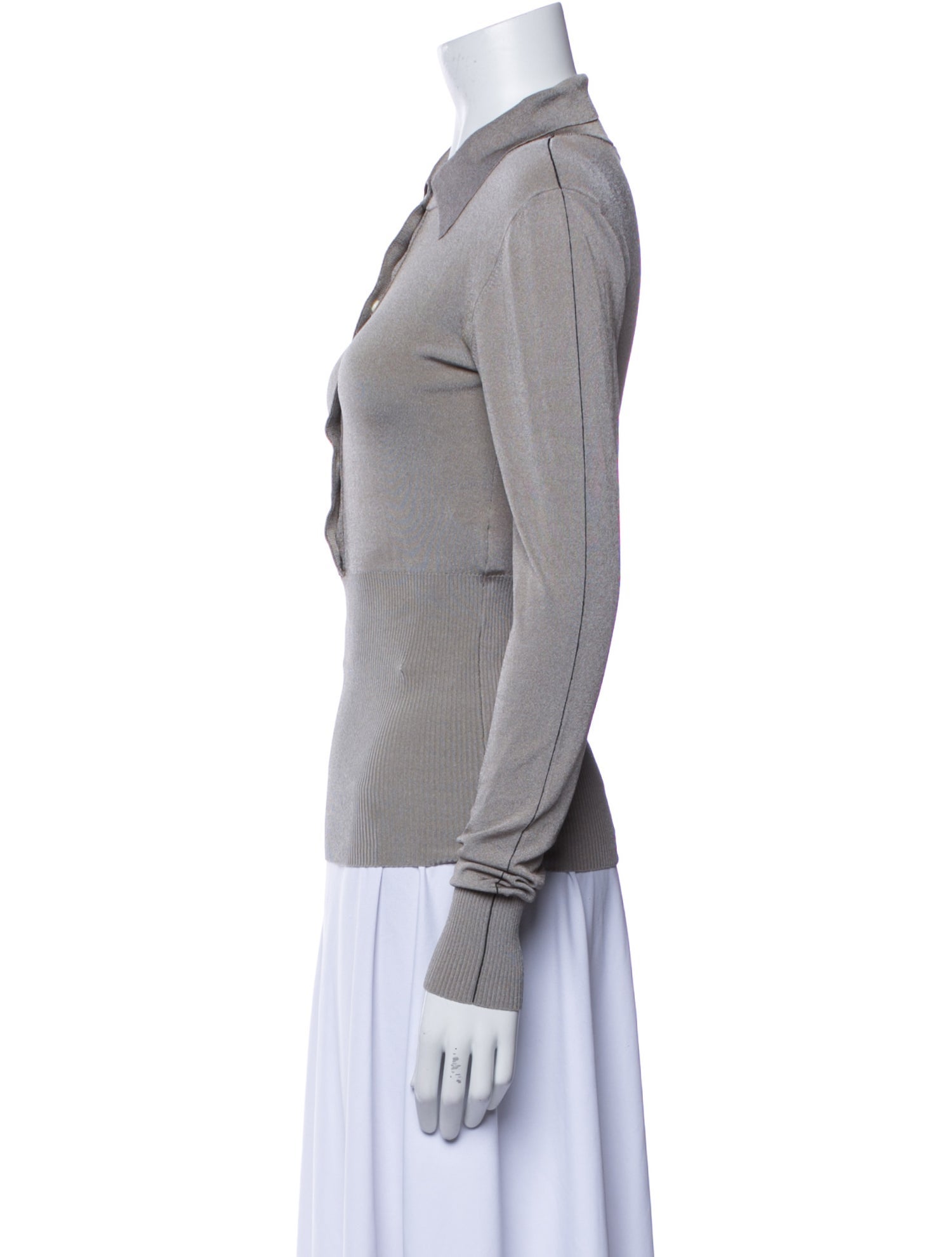 Peter Do Virgin Wool Long Sleeve Polo