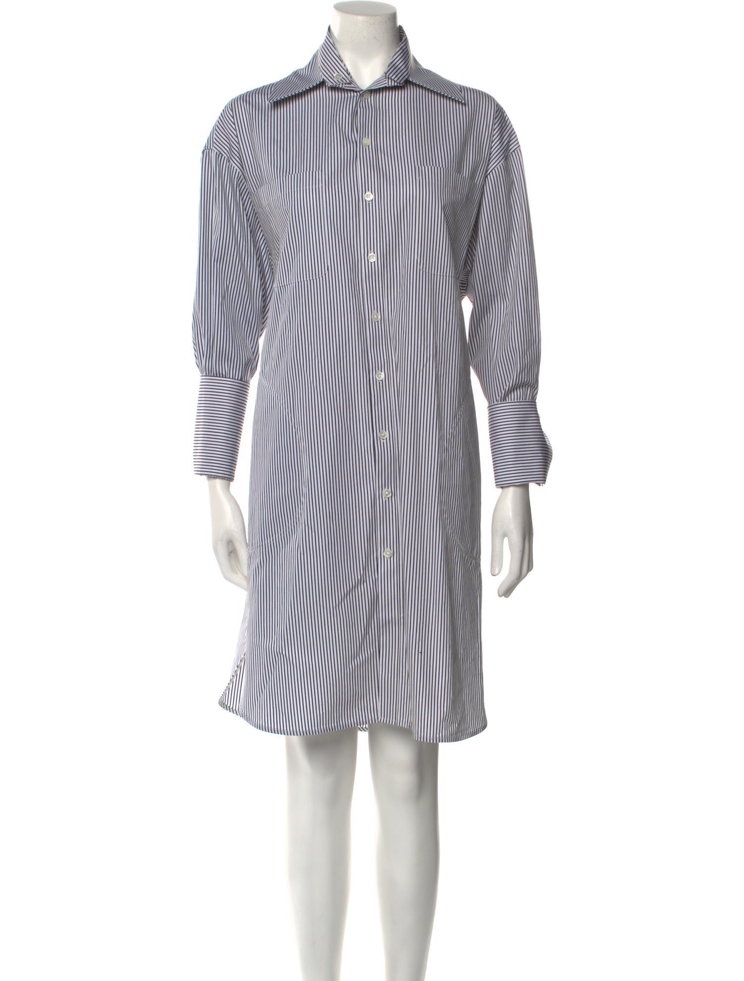 Peter Do Striped Knee-Length Dress w/ Tags