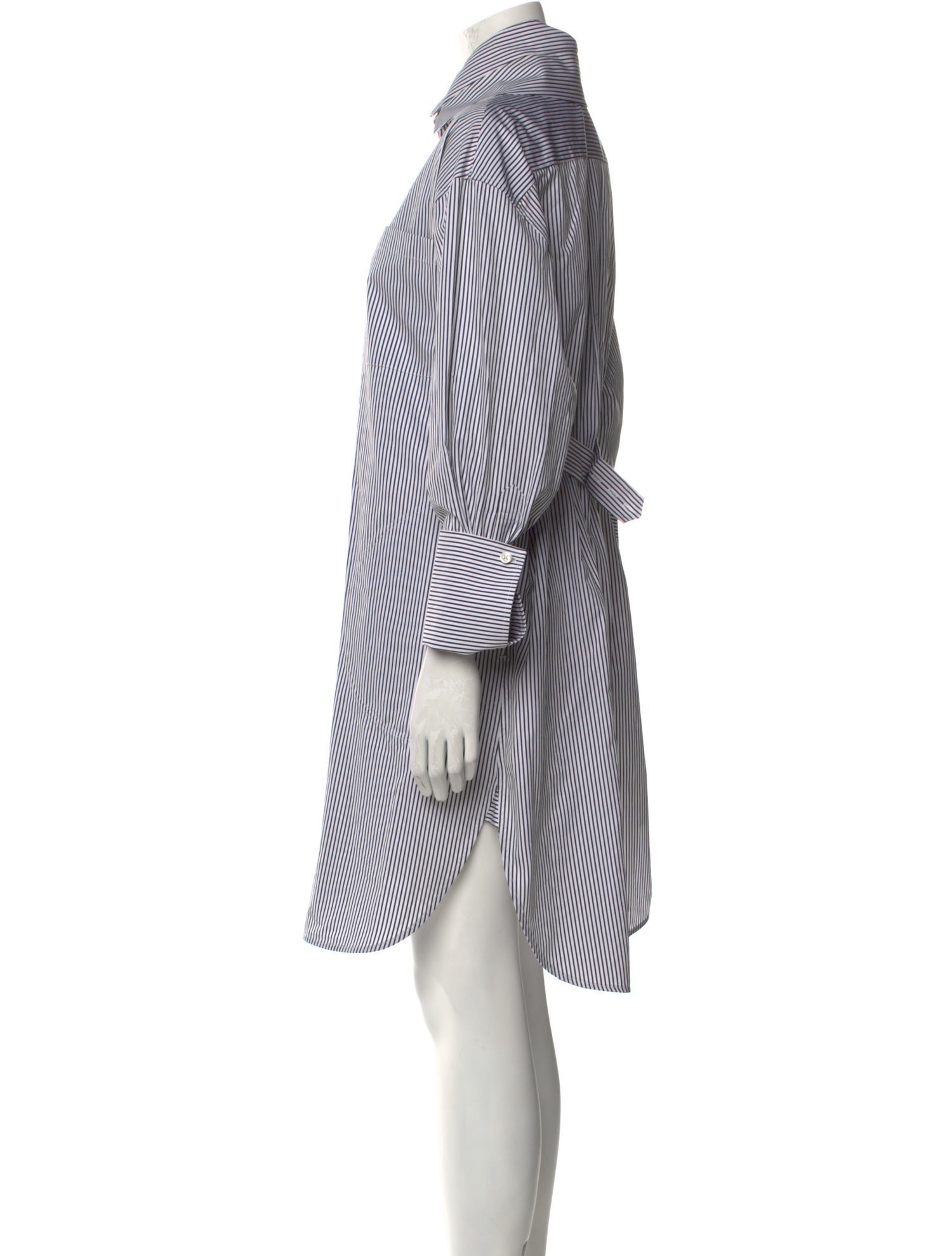 Peter Do Striped Knee-Length Dress w/ Tags