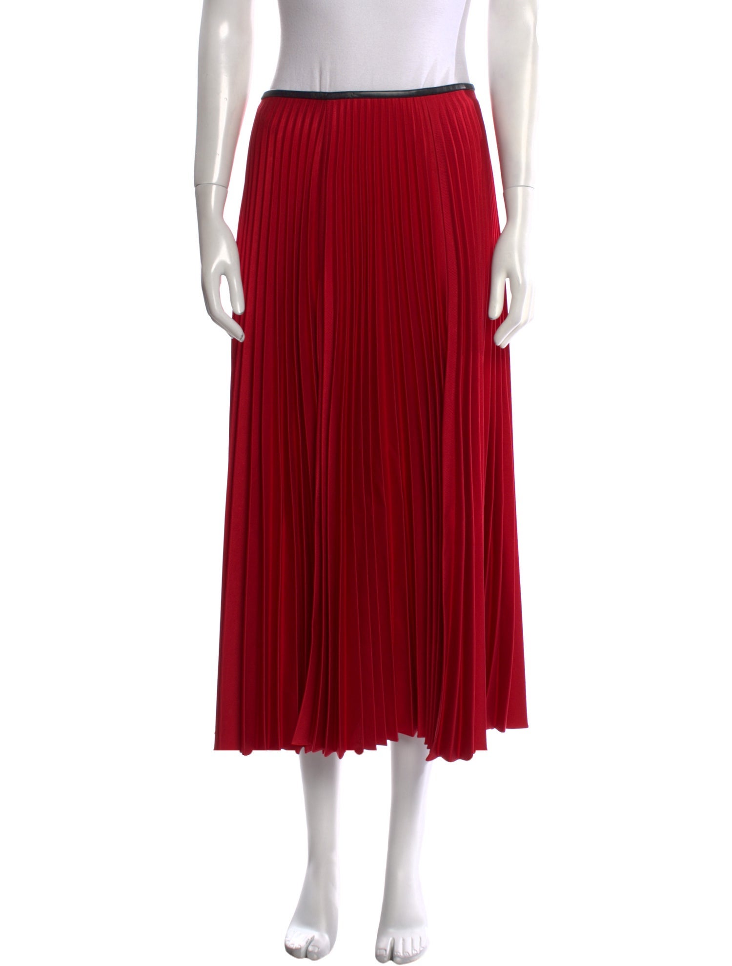 Peter Do Pleated Accents Midi Length Skirt