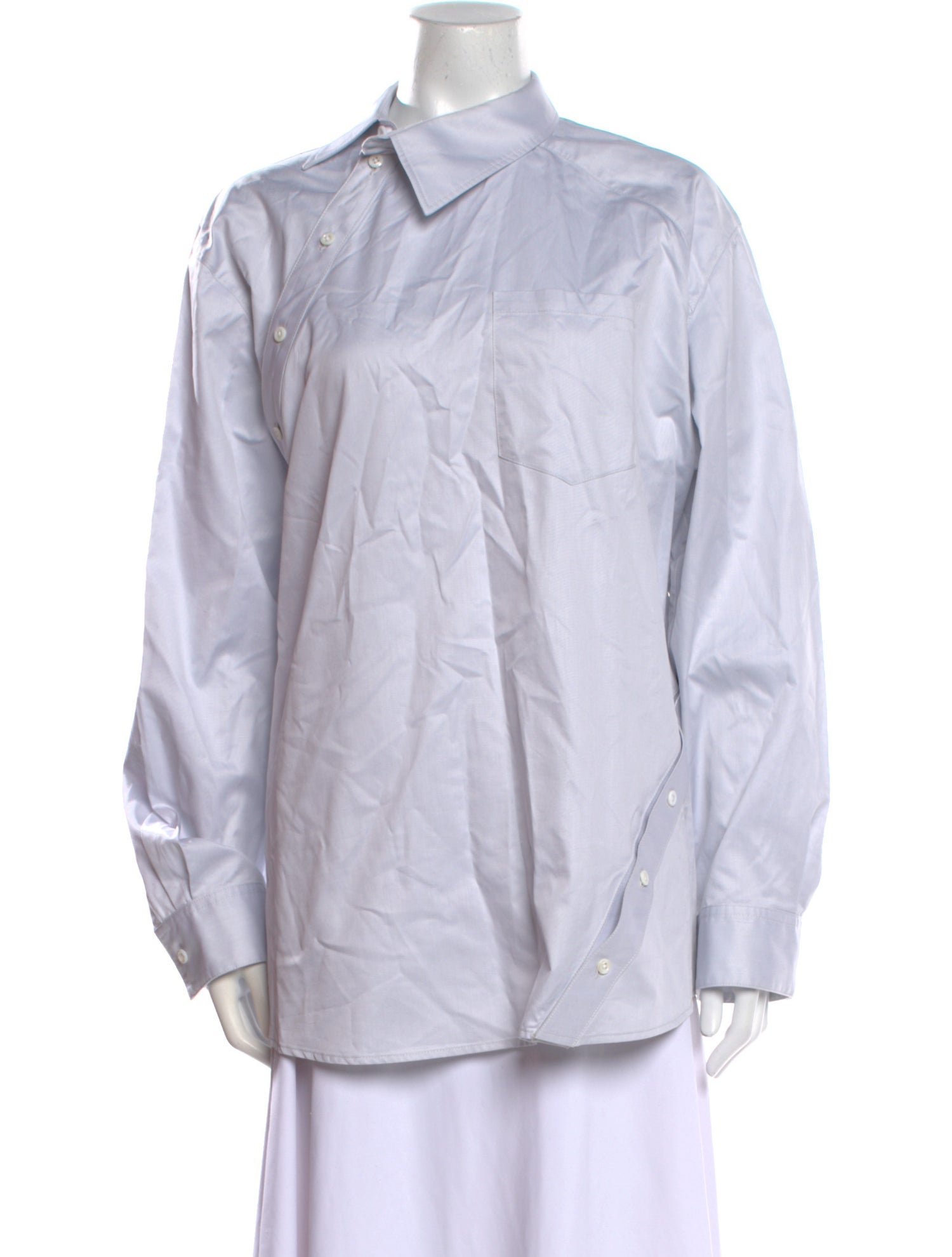 Peter Do Long Sleeve Button-Up Top