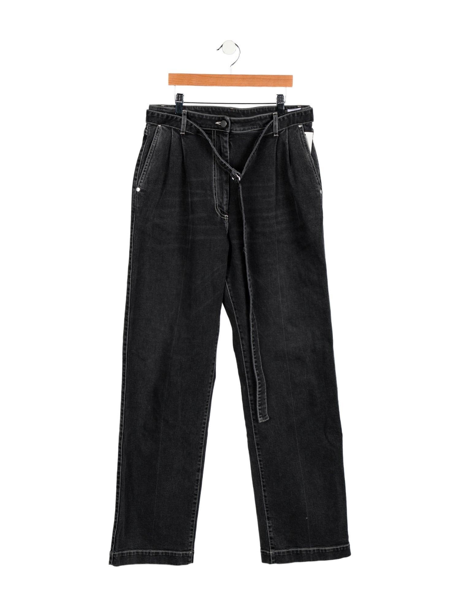 Peter Do High-Rise Wide Leg Jeans