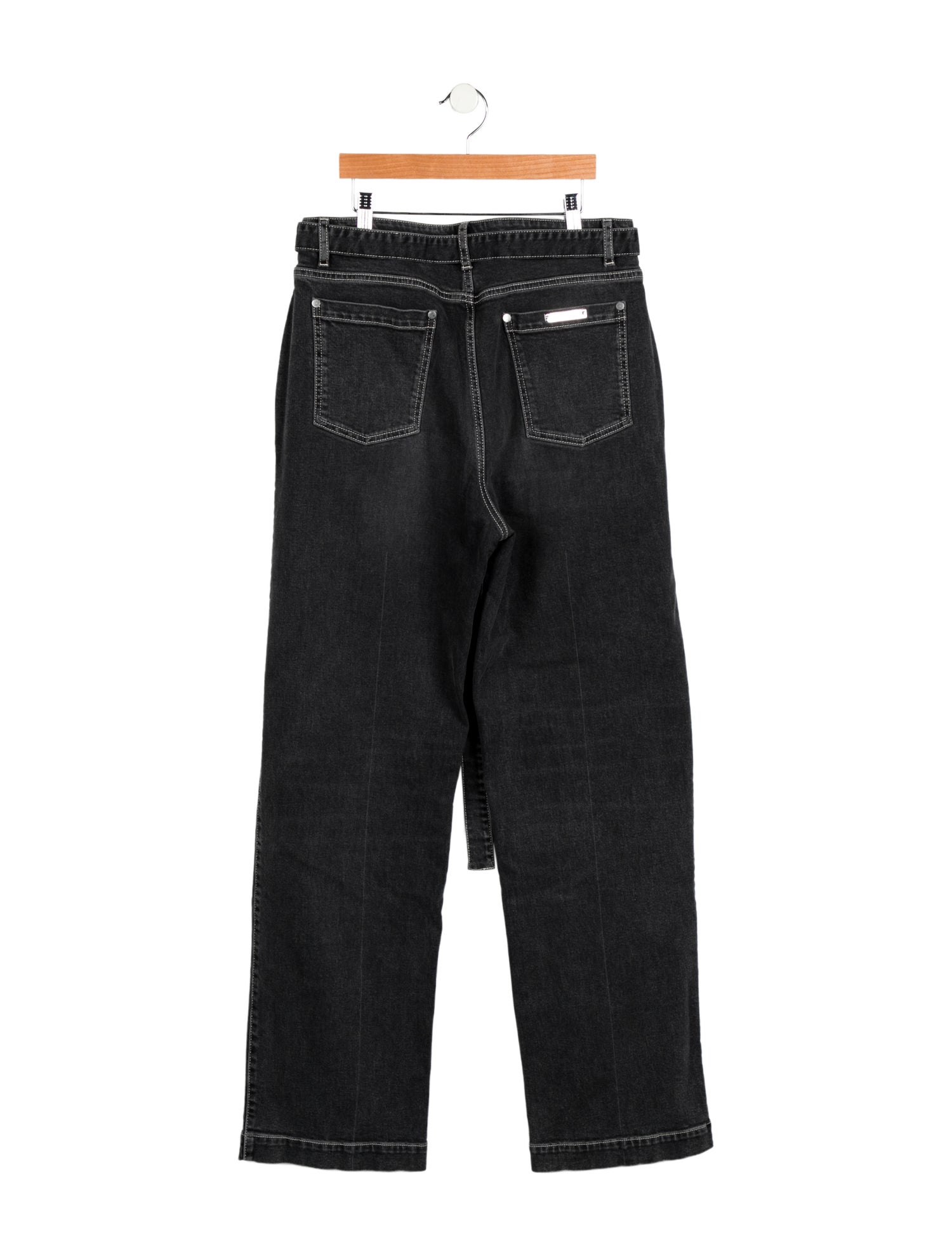Peter Do High-Rise Wide Leg Jeans