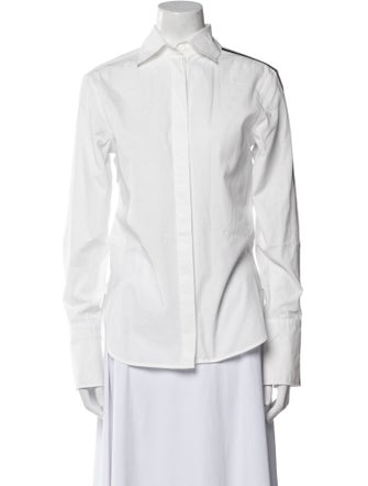 Peter Do Long Sleeve Button-Up Top