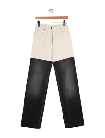 Peter Do High-Rise Wide Leg Jeans
