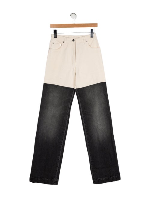 Peter Do High-Rise Wide Leg Jeans