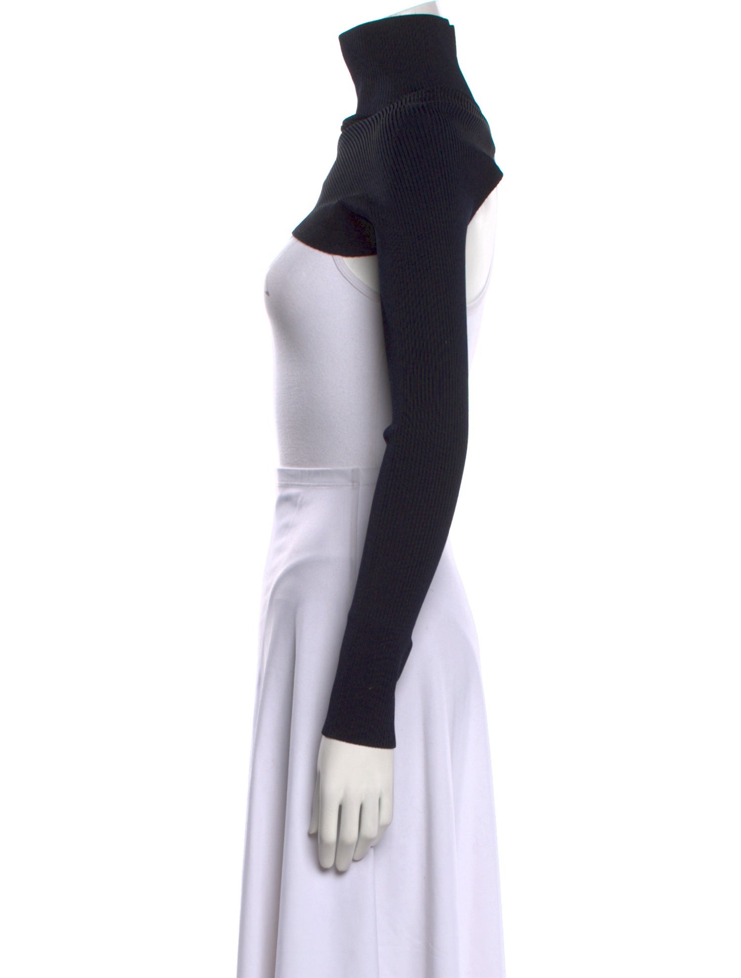 Peter Do Turtleneck Long Sleeve Crop Top