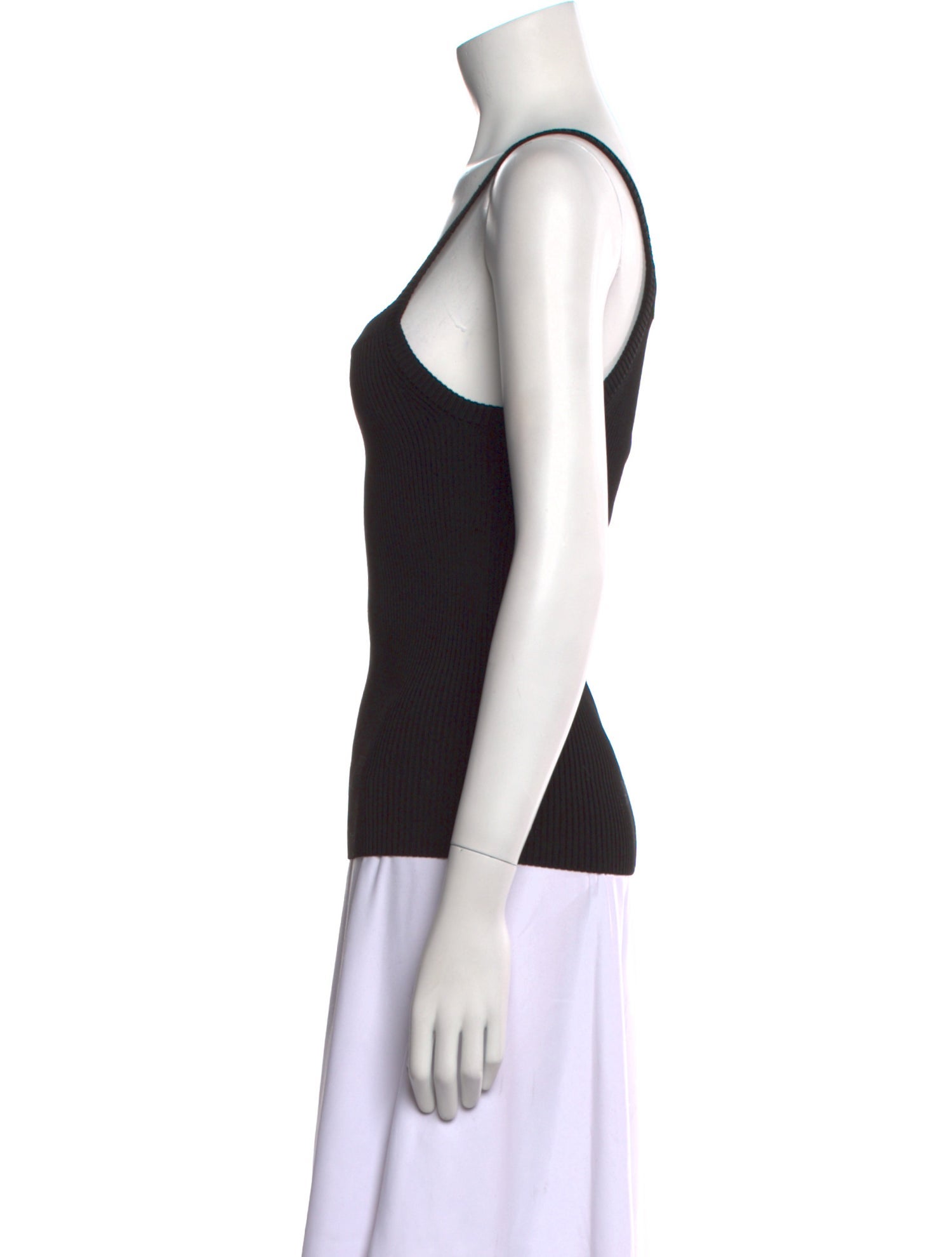 Peter Do Square Neckline Sleeveless Top