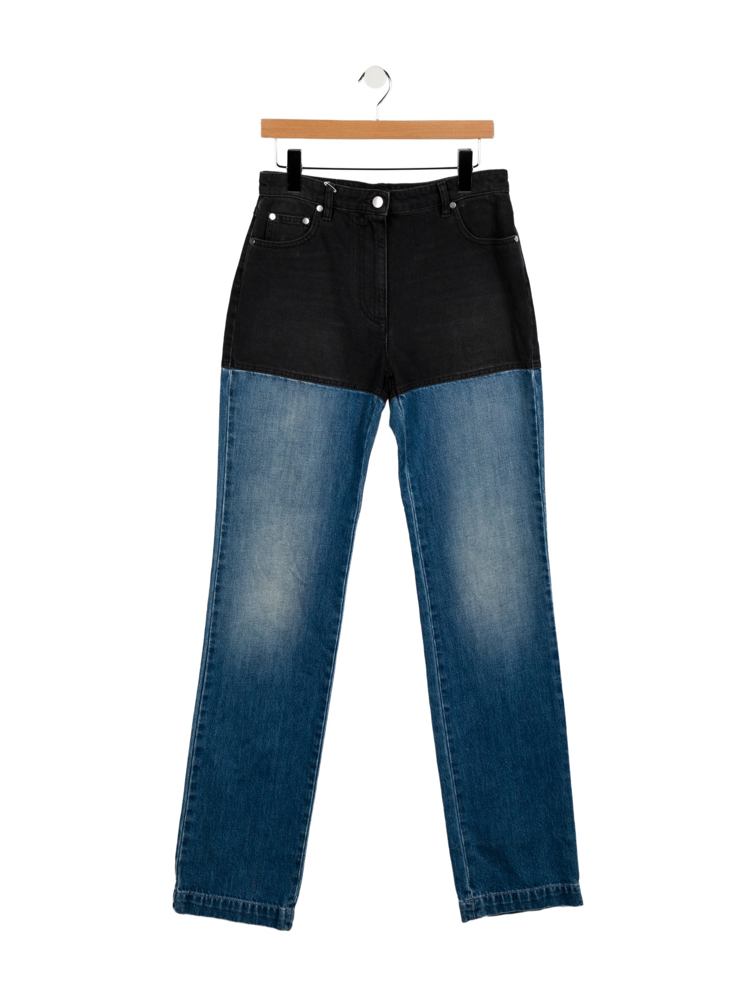 Peter Do High-Rise Straight Leg Jeans