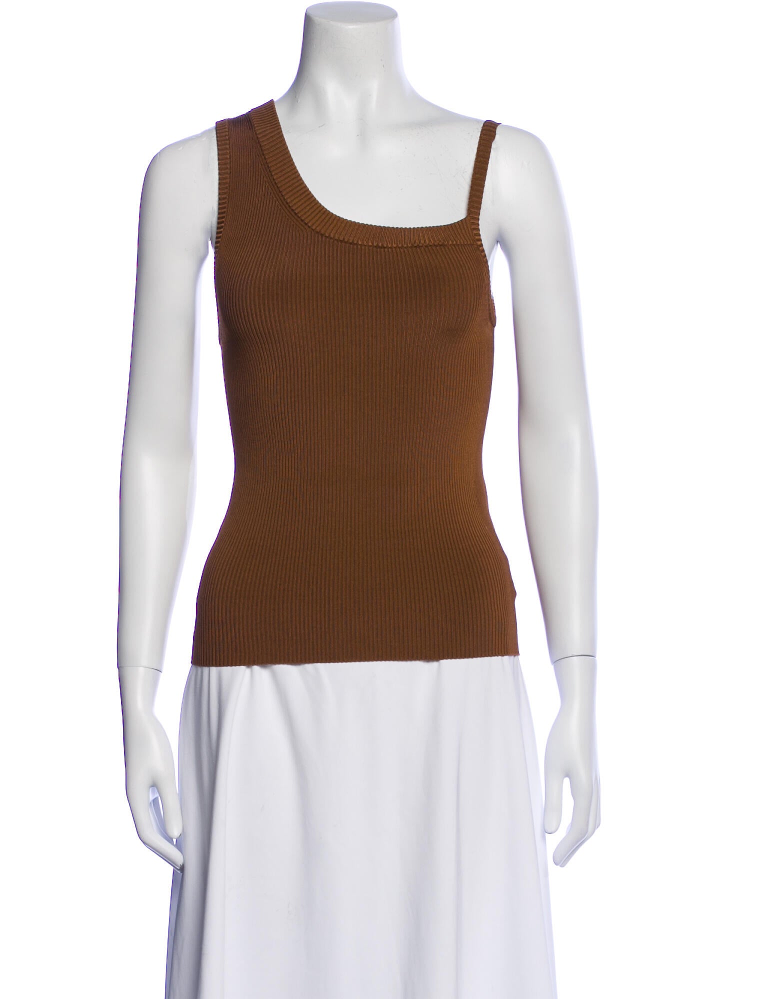 Peter Do Square Neckline Sleeveless Top
