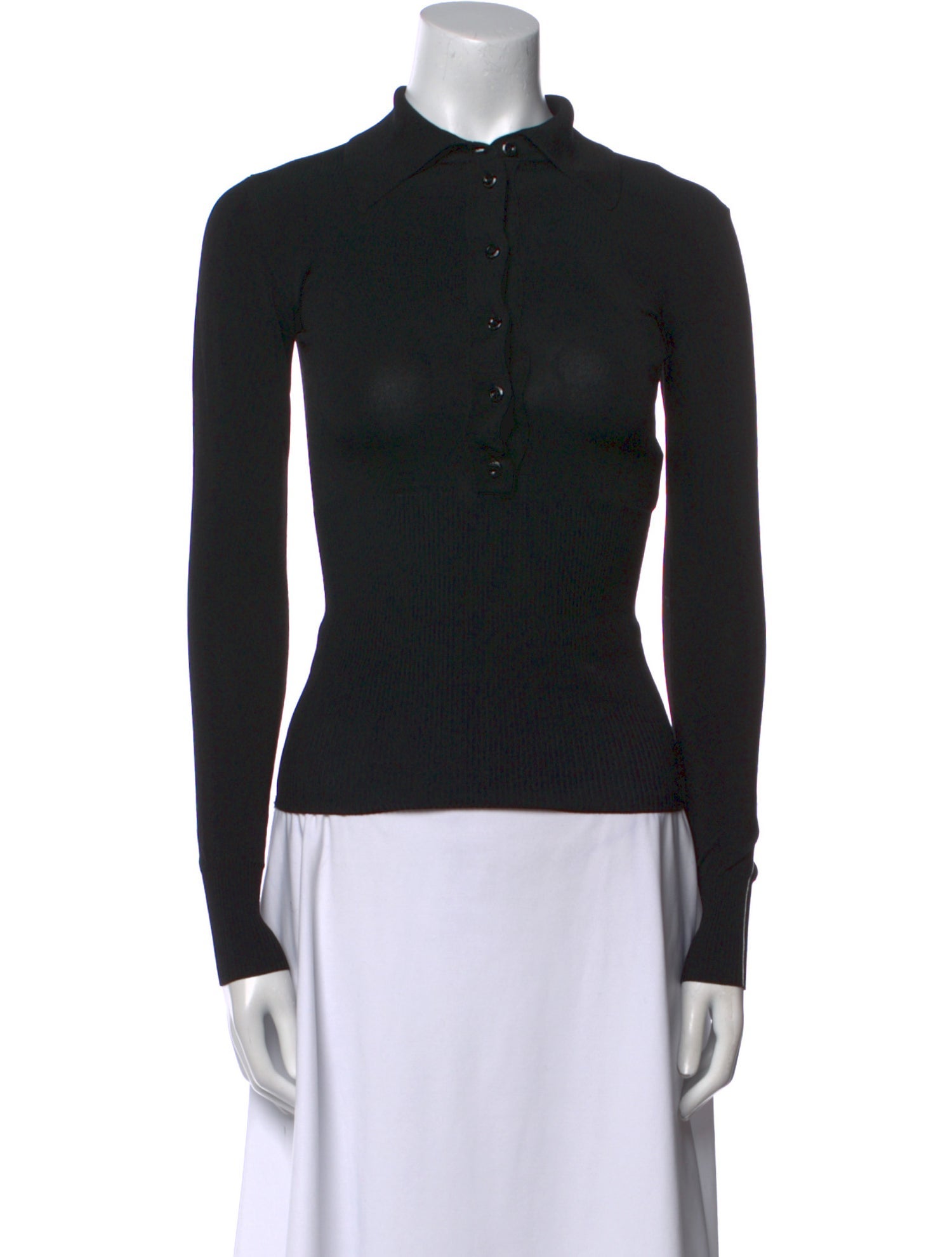 Peter Do Mock Neck Long Sleeve Top