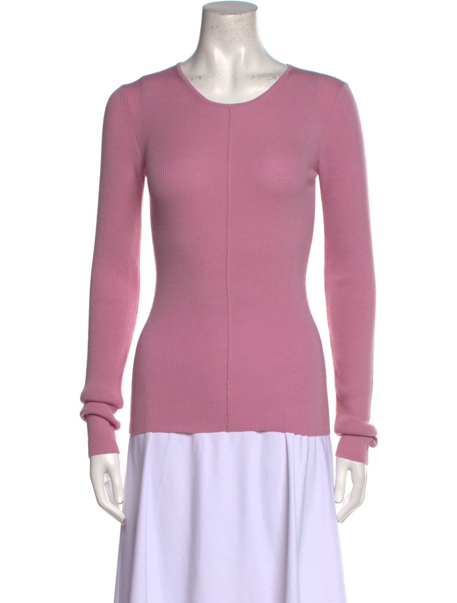Peter Do Scoop Neck Long Sleeve Top