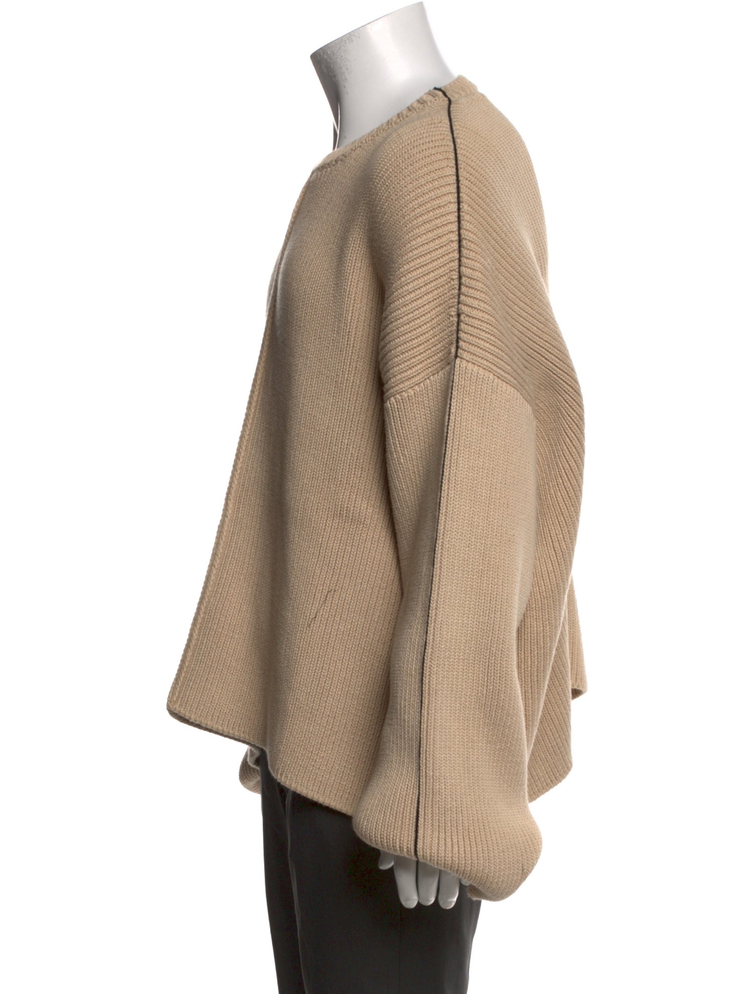 Peter Do Crew Neck Long Sleeve Cardigan