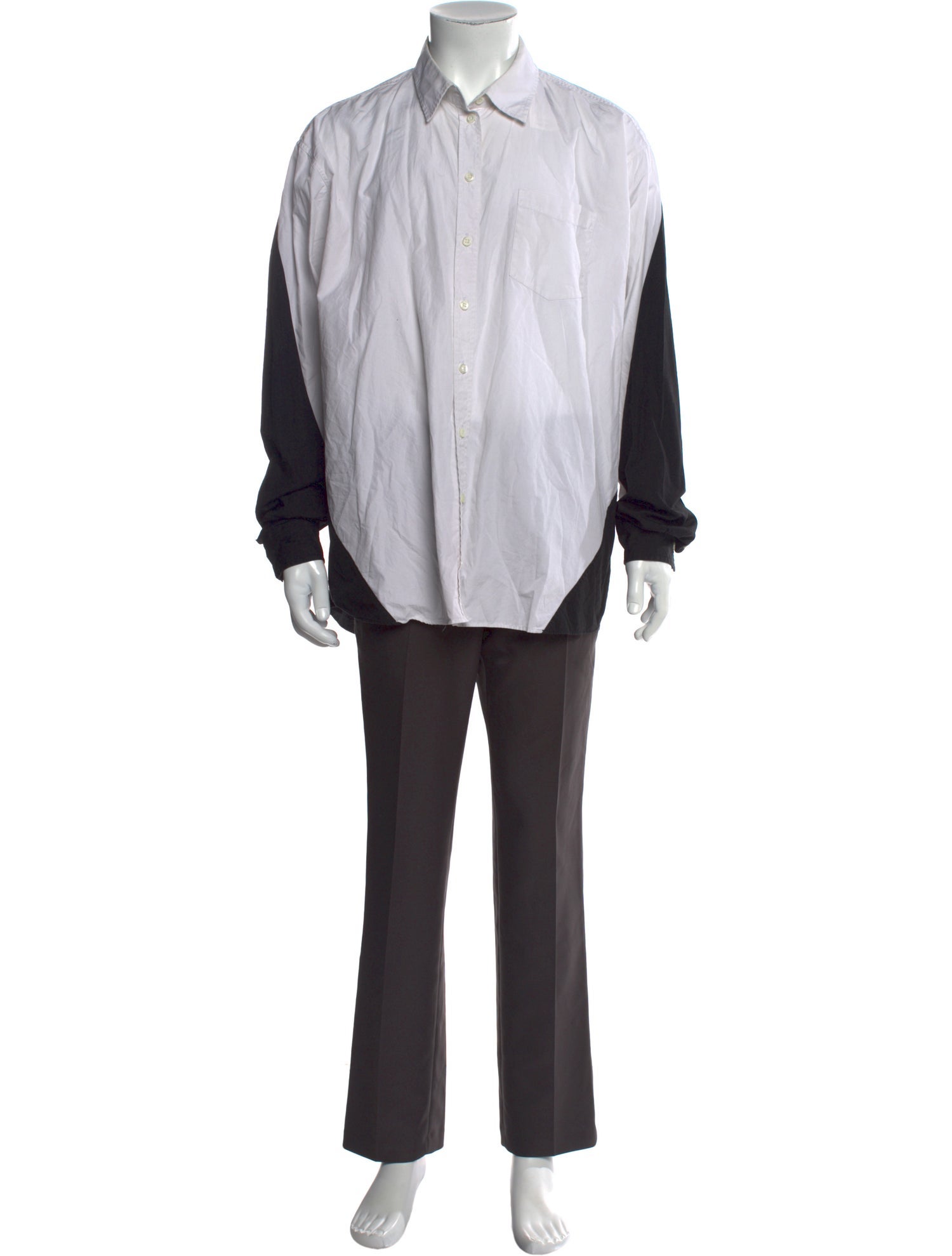 Peter Do Striped Long Sleeve Shirt