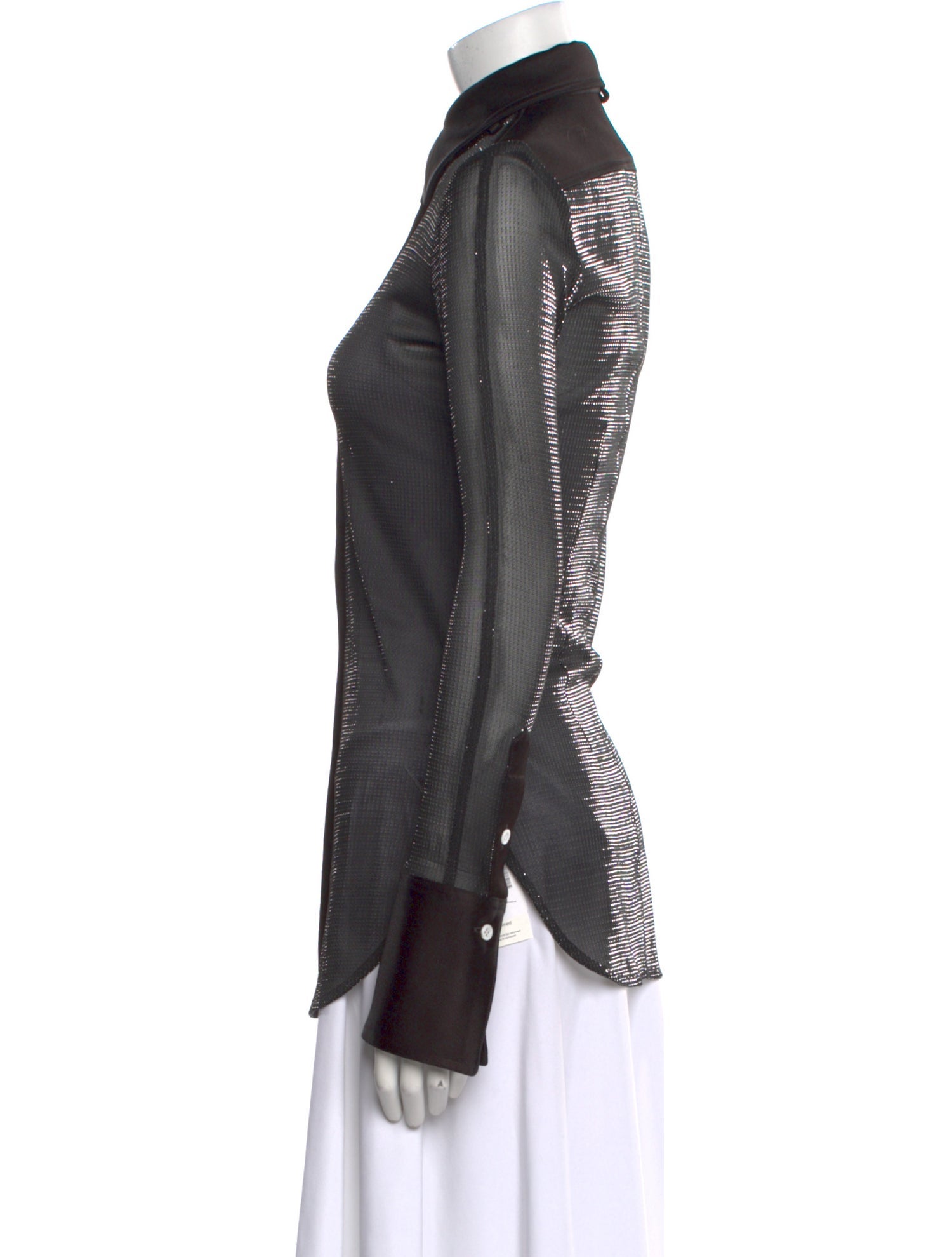 Peter Do Long Sleeve Button-Up Top