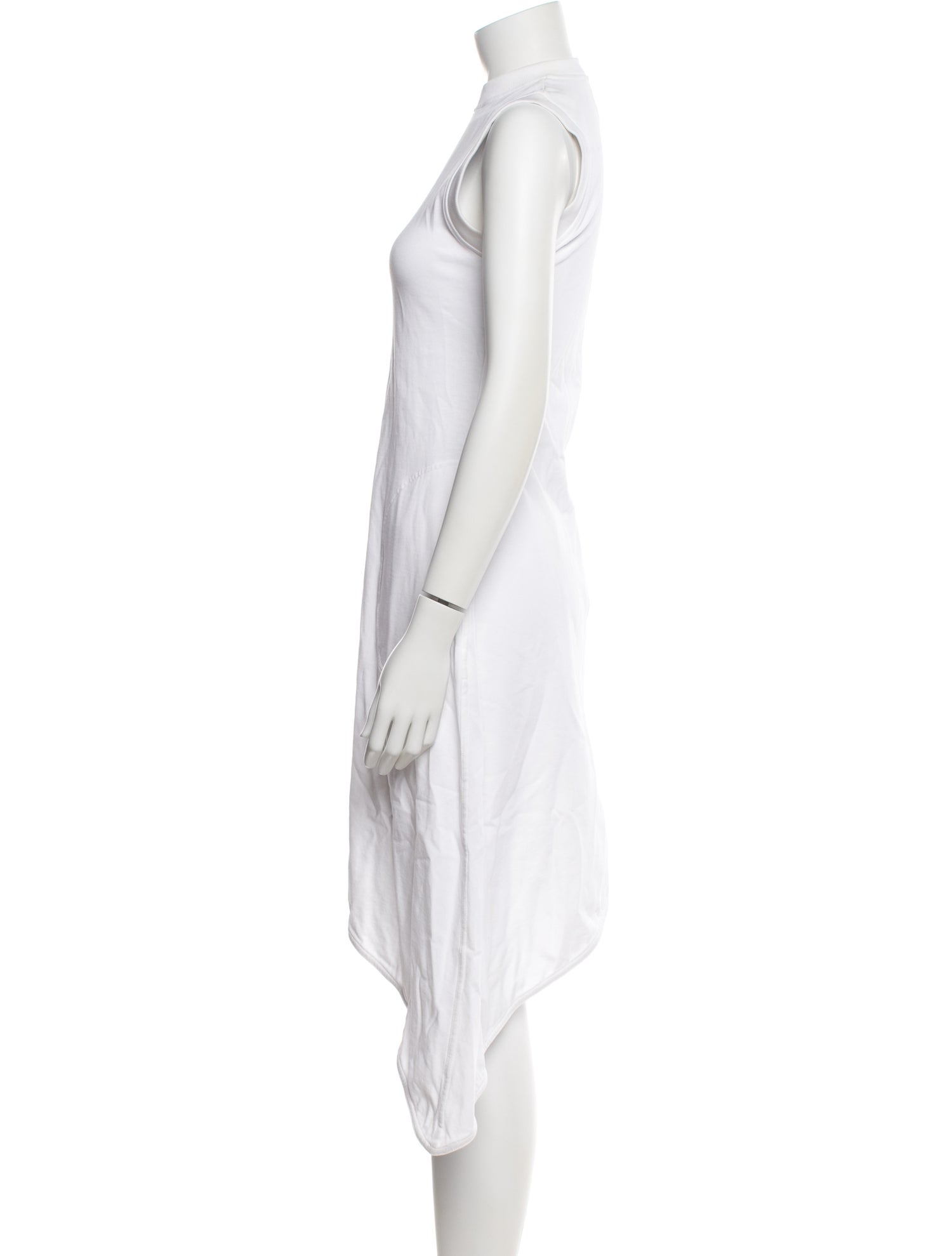 Peter Do Mock Neck Midi Length Dress