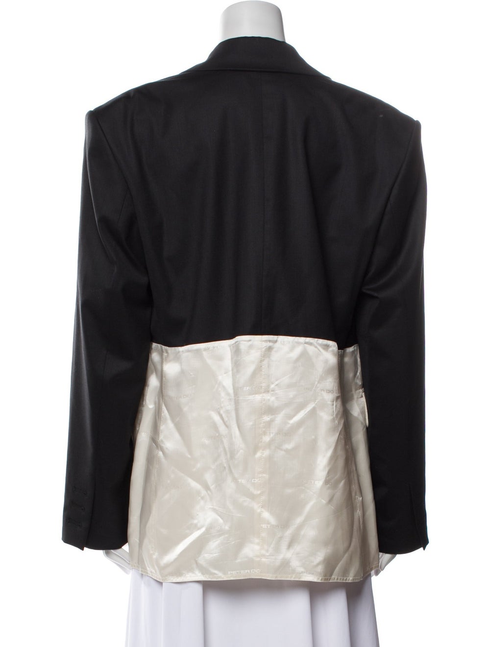 Peter Do Virgin Wool Colorblock Pattern Jacket - image 3