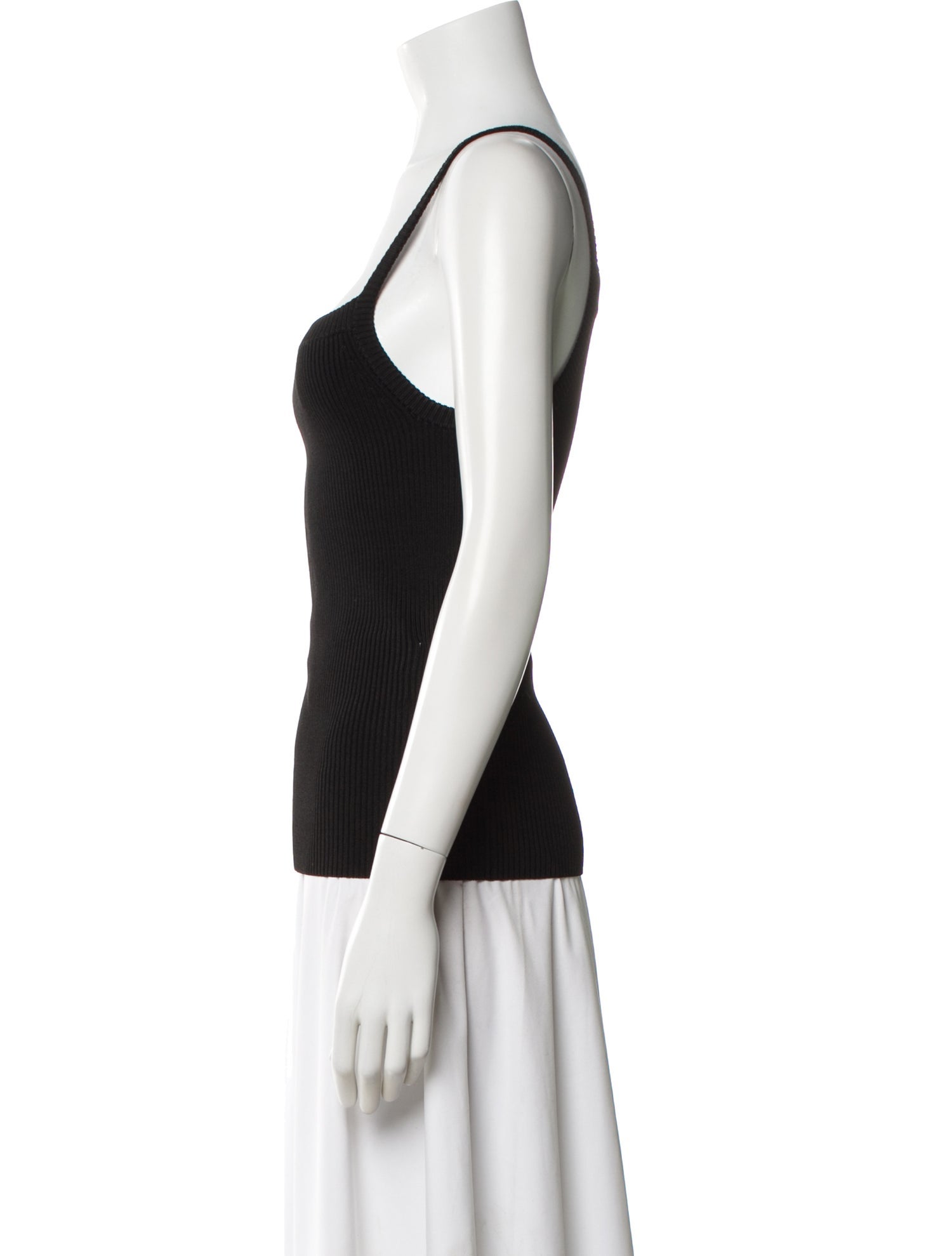 Peter Do Square Neckline Sleeveless Top