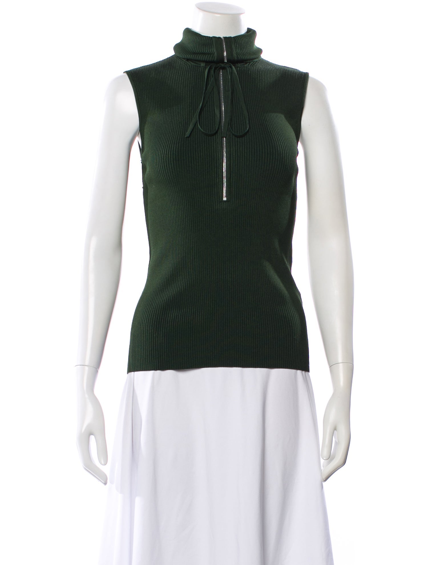 Peter Do Mock Neck Sleeveless Top