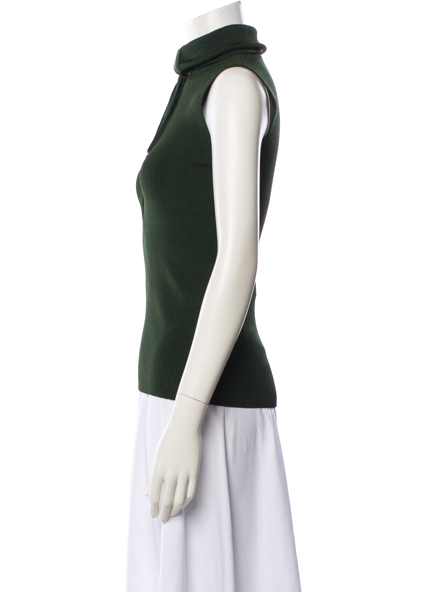 Peter Do Mock Neck Sleeveless Top