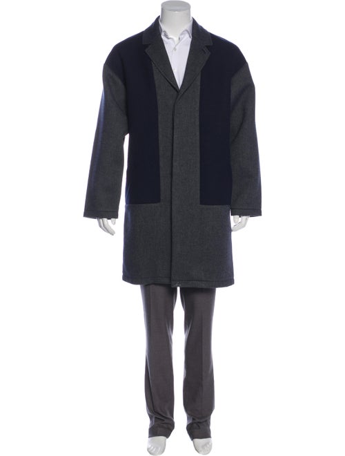Perry Ellis Colorblock Deconstructed Overcoat w/ T