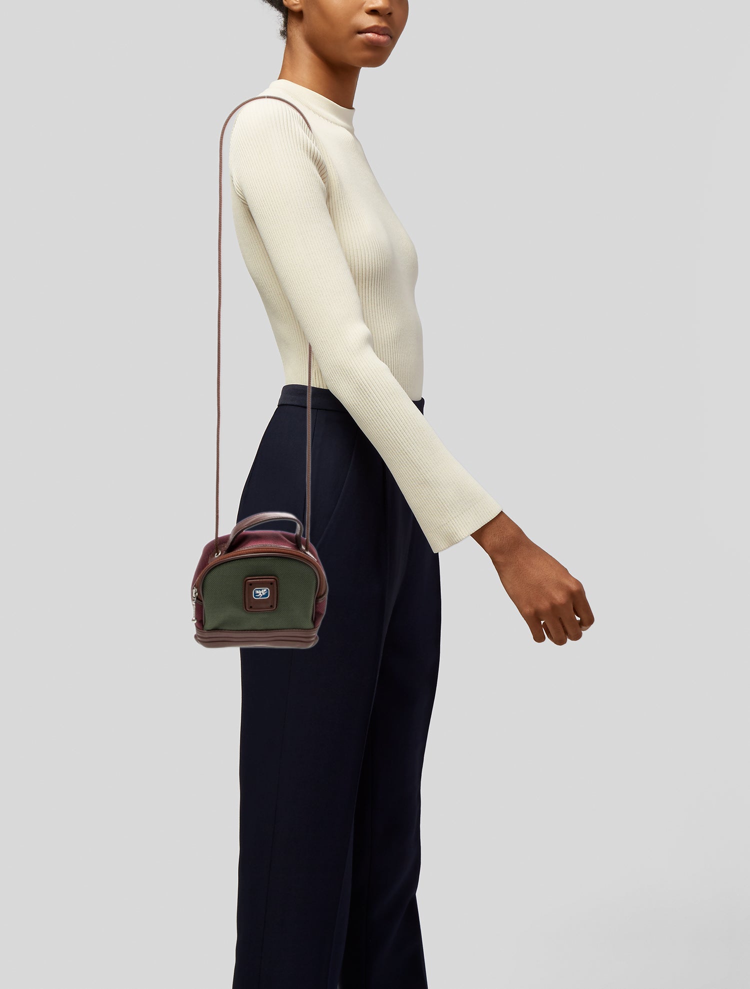 Piero Guidi Canvas Crossbody Bag