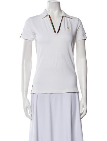 Piero Guidi Tops V-Neck Short Sleeve Polo S