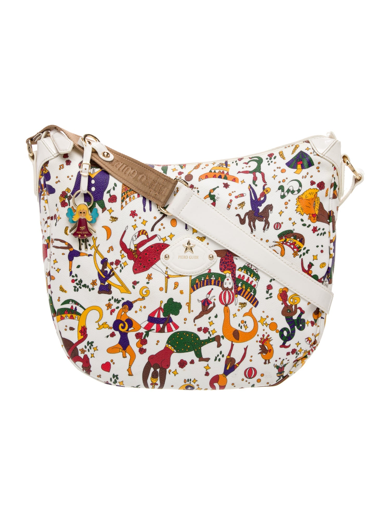 Piero Guidi Leather Messenger Bag