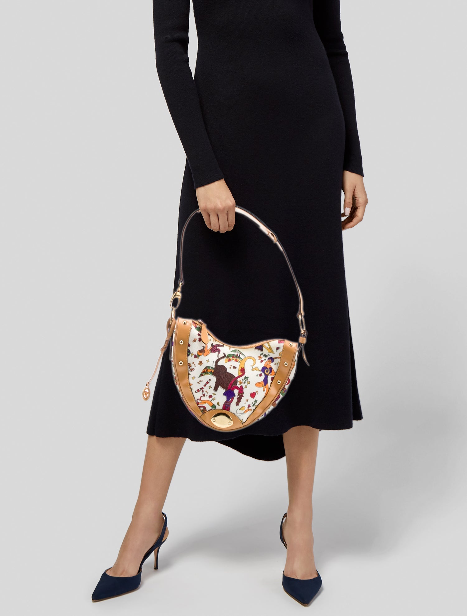 Piero Guidi Leather Shoulder Bag