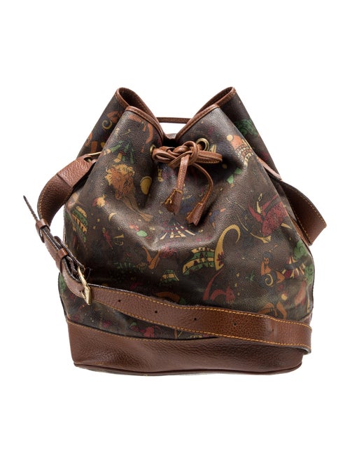 Piero Guidi Leather Bucket Bag