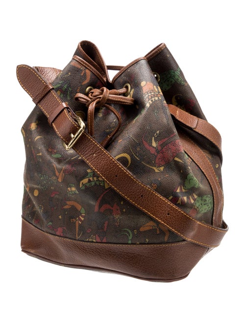 Piero Guidi Leather Bucket Bag