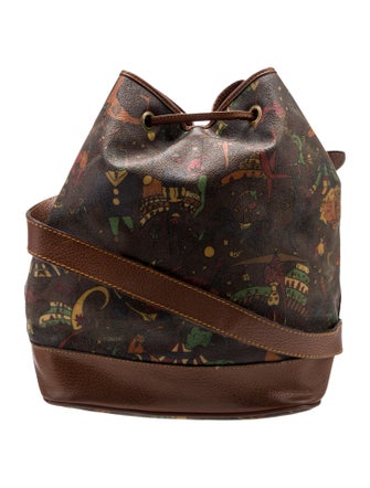 Piero Guidi Leather Bucket Bag