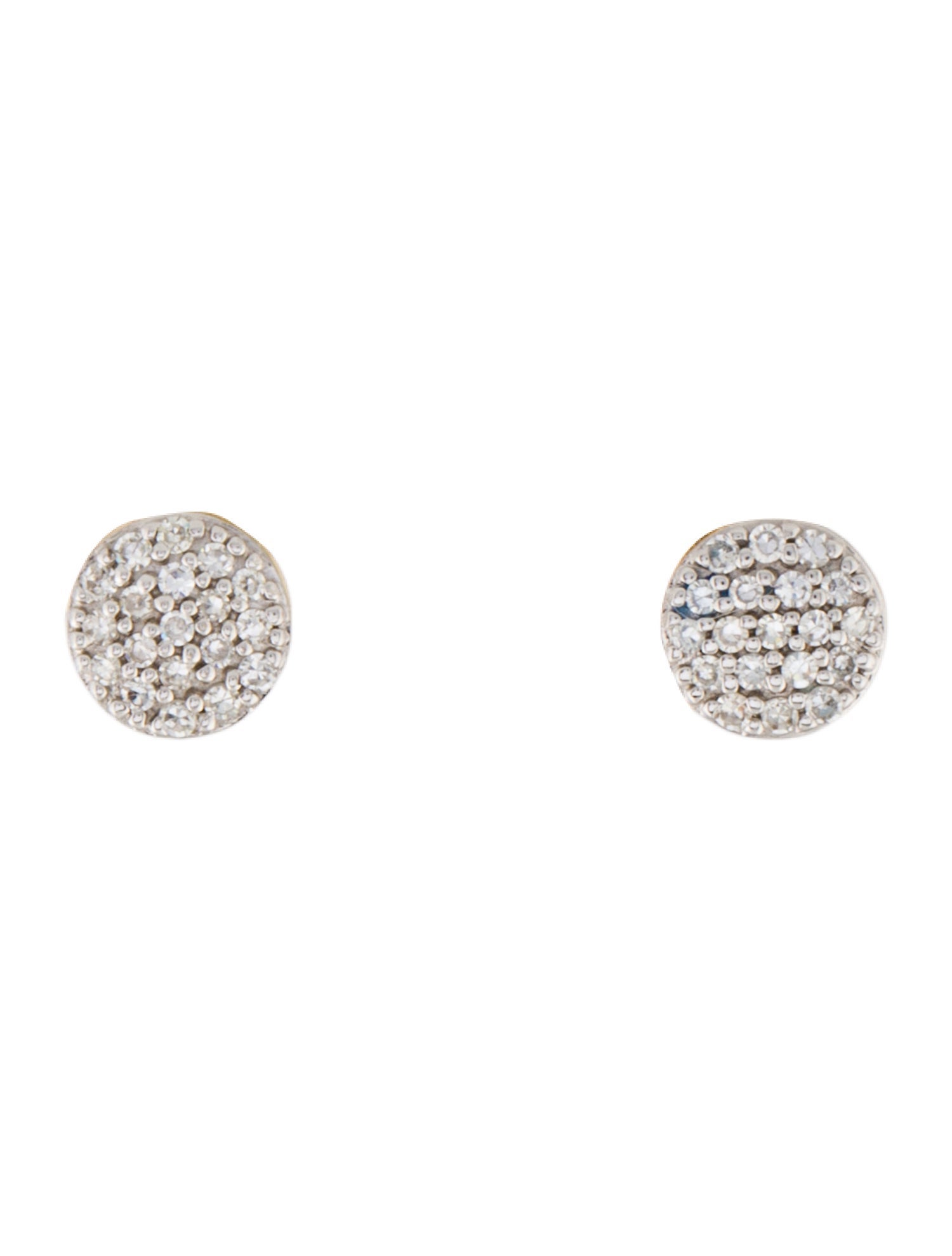 Phillips House 14K Diamond Infinity Disc Stud Earrings