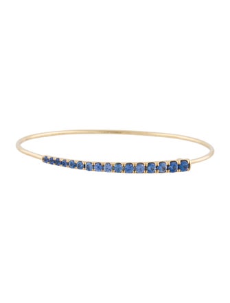 Phillips House 14K 1.62ctw Sapphire Graduated Bangle
