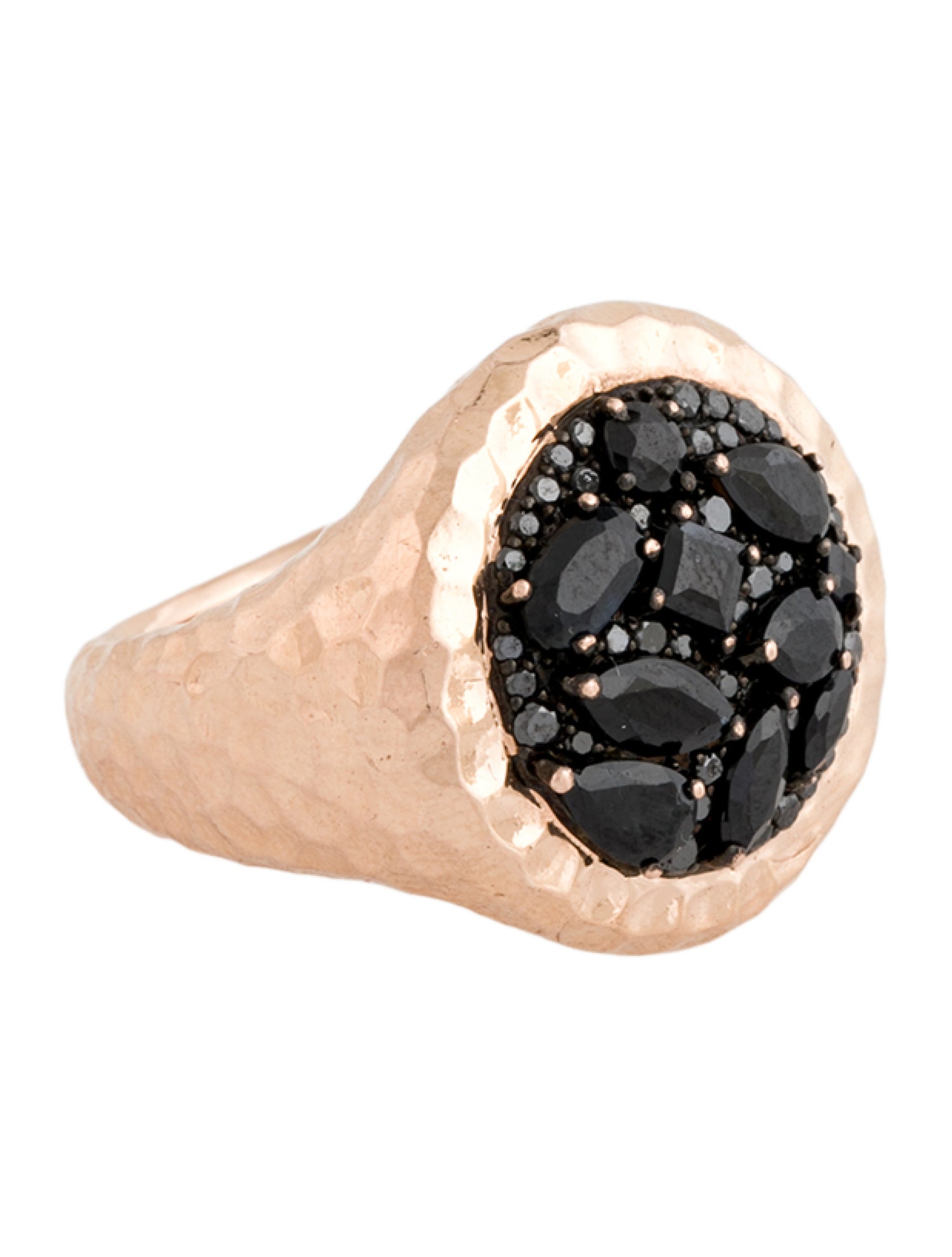 Phillips House 14K Black Sapphire, Spinel & Black Diamond Ring