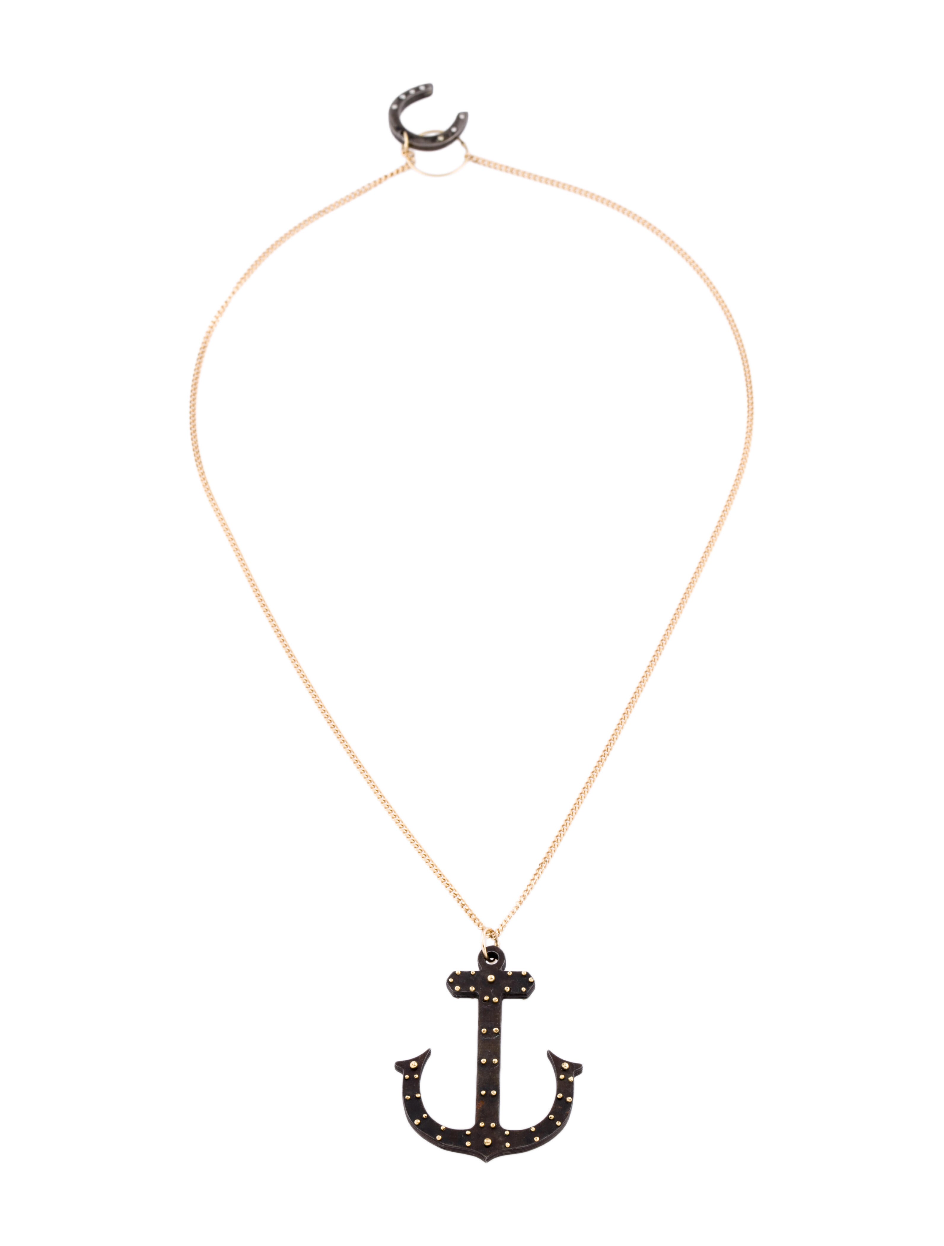 Philip 瑣末 Crangi necklace 14k & steel Anker