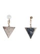 Philip Crangi Lapis Lazuli & Diamond Triangle Drop Earrings