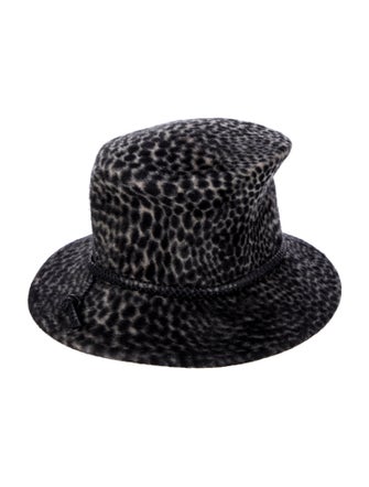 Philip Treacy Rabbit Fur Bucket Hat