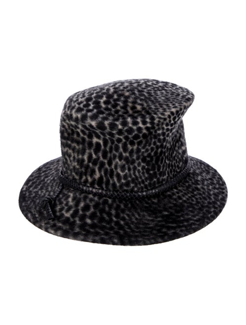 Philip Treacy Rabbit Fur Bucket Hat