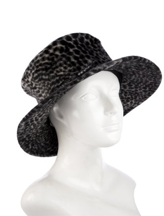 Philip Treacy Rabbit Fur Bucket Hat